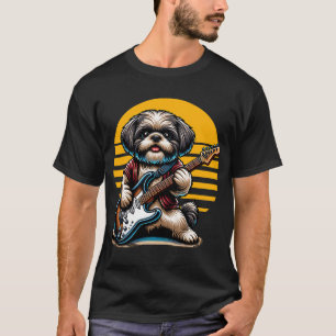 エレクトリックギターを演奏するシーツゥー Tシャツ