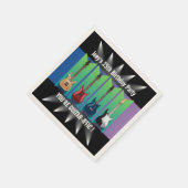 エレクトリックギターコレクションスポットライトパーティーナプキン スタンダードカクテルナプキン (角)