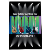 エレクトリックギターコレクションスポットライト抱き枕 ミディアムペーパーバッグ (裏面)