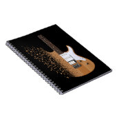 エレクトリックギタージャズミュージシャンミュージカルノート ノートブック (右側)