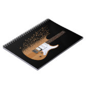 エレクトリックギタージャズミュージシャンミュージカルノート ノートブック (左側)