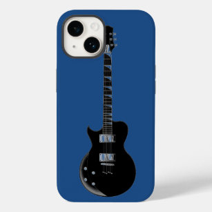 エレクトリックギターブルーブラックポップ・アートのアート Case-Mate iPhone 14ケース
