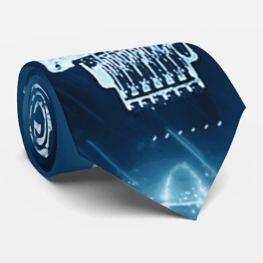 エレクトリックギターブルーロックアンドロール ネクタイ (ロール)