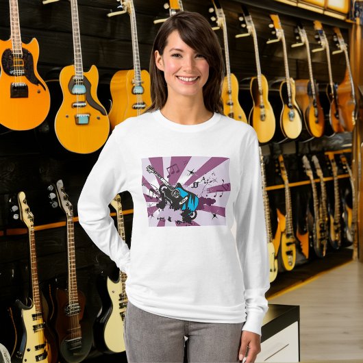 エレクトリックギターポップアートミュージックロックグランジ Tシャツ