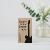 エレクトリックギター先生ギタリストクラフト 名刺 (スタンド正面)