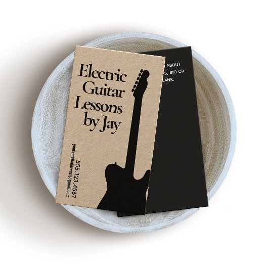 エレクトリックギター先生ギタリストクラフト 名刺
