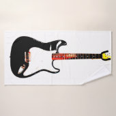 エレクトリックギター・イン・ブラック バスタオル (バスタオル)