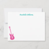 エレクトリックギター ミュージカル ノートカード