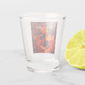 エレクトリックギターonファイアレッドブラックラブロックンロール ショットグラス (裏面)