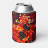 エレクトリックギターonファイアレッドブラックラブロックンロール 缶クーラー (缶裏面)
