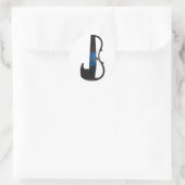 エレクトリッククールヴァイオリンのステッカー！ ラウンドシール (バッグ)