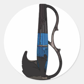 エレクトリッククールヴァイオリンのステッカー！ ラウンドシール