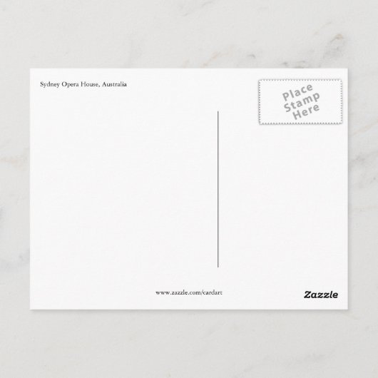エレクトリックシドニーオペラハウス ポストカード (裏面)