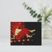 エレクトリックショーガール#2ラスベガスヴィンテージネオンサイン ポストカード (スタンド正面)