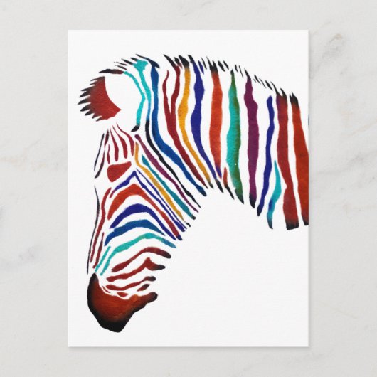 エレクトリックゼブラ通りアート ポストカード (正面)