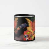 エレクトリックチェルブ2トーンコーヒーマグ。 マグカップ (中央)