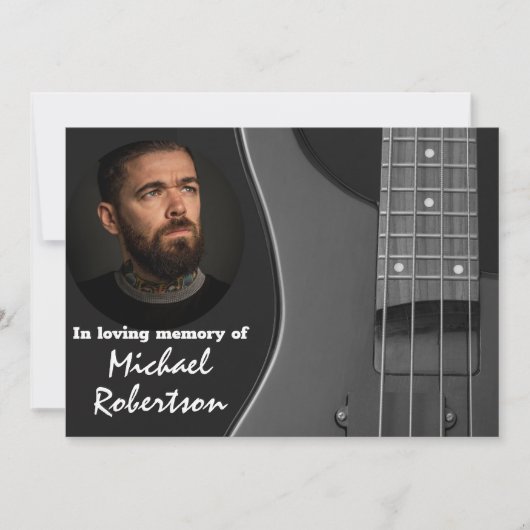 エレクトリックバスギター記念館 招待状 (正面)