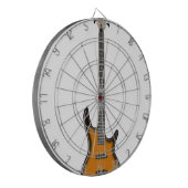 エレクトリックバスギター ダーツボード (正面左)