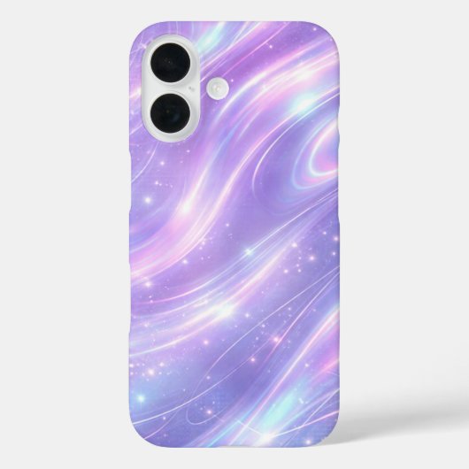 エレクトリックパープルのネオンパターンAIアート Case-Mate iPhoneケース (裏面)