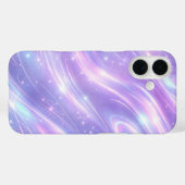 エレクトリックパープルのネオンパターンAIアート Case-Mate iPhoneケース (裏面 (横))