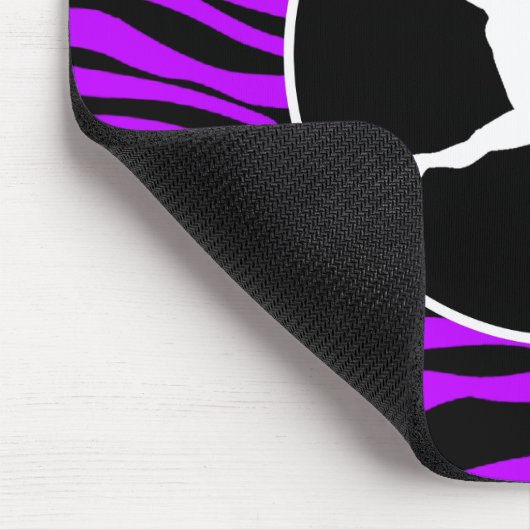 エレクトリックパープルゼブラストライプ;バレエ マウスパッド (コーナー)