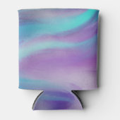 エレクトリックパープルミックスウェーブ流体大理石 缶クーラー (正面)