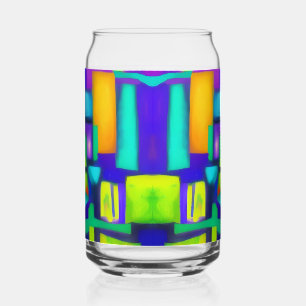 エレクトリックビーブドリームススタイリッシュヴィンテージ抽象芸術アート ガラス缶