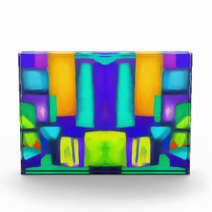エレクトリックビーブドリームススタイリッシュヴィンテージ抽象芸術アート フォトブロック