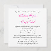 エレクトリックフシアペイズリー結婚式招待状 招待状 (裏面)