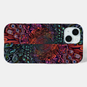 エレクトリックフラクタルカレイドスコープアブストラクトデザイン Case-Mate iPhoneケース (裏面 (横))