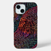 エレクトリックフラクタルカレイドスコープアブストラクトデザイン Case-Mate iPhoneケース (裏面)