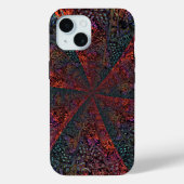 エレクトリックフラクタルカレイドスコープアブストラクトデザイン Case-Mate iPhoneケース (裏面)