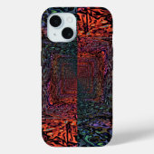 エレクトリックフラクタルカレイドスコープアブストラクトデザイン Case-Mate iPhoneケース (裏面)