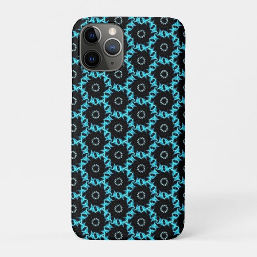 エレクトリックブルーの曼荼羅 Case-Mate iPhoneケース (裏)