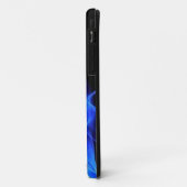 エレクトリックブルーの炎 抽象的な炎 Case-Mate iPhoneケース (裏面/左)
