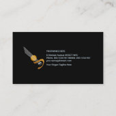 エレクトリックブルーウェーブ稲妻ギターミュージック先生 名刺 (裏面)