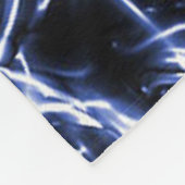 エレクトリックブルークロームスカルフリースブランケット フリースブランケット (角)