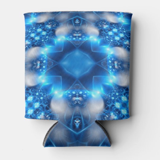 エレクトリックブルースターズ万華鏡のように千変万化するパターンマンダラ 缶クーラー (正面)