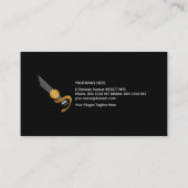 エレクトリックブルー稲妻ギターミュージック先生 名刺 (裏面)