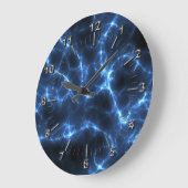 エレクトリックブルー ラージ壁時計 (傾斜)