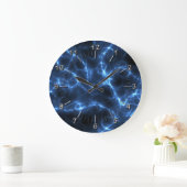 エレクトリックブルー ラージ壁時計 (ホーム)