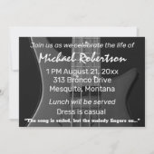 エレクトリックベースギター記念 招待状 (裏面)