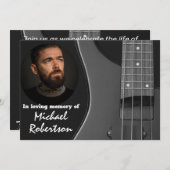 エレクトリックベースギター記念 招待状 (正面/裏面)