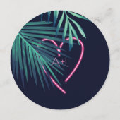 エレクトリックラブネオンピンク熱帯レトロカクテル メニュー (裏面)