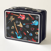 エレクトリックロックギター メタルランチボックス (裏面)