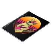エレクトリック遊ギターのキャットニャー80s90sのVAPORWAVE ノートブック (左側)