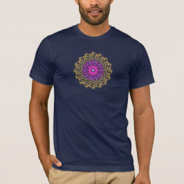 エレクトリック フラワー - シンメトリーな色の波 Tシャツ