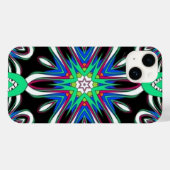 エレクトリック・ブルーム・マンダラ Case-Mate iPhoneケース (裏面 (横))