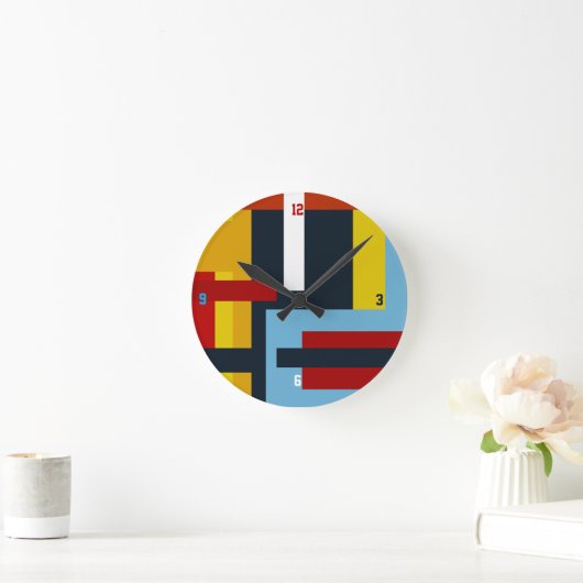 エレクトロニクスおよびテクノロジーのアクセサリーの塊 ラウンド壁時計 (ホーム)