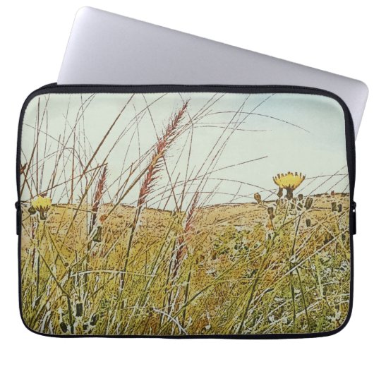 エレクトロニクスバッグ「ワイルドフラワー」 ラップトップスリーブ (正面)